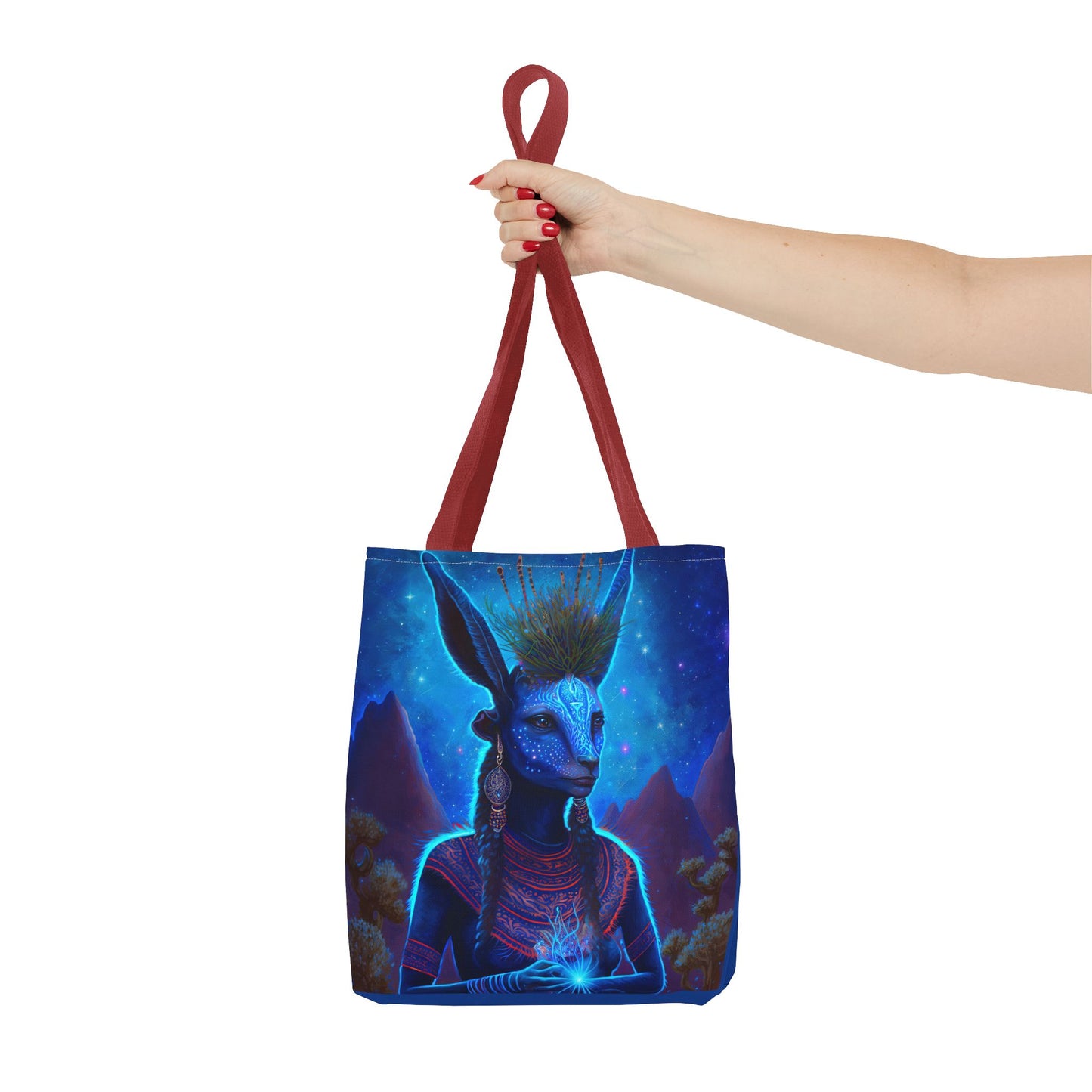 Sacred Blue Deer-Spirit Tote Bag