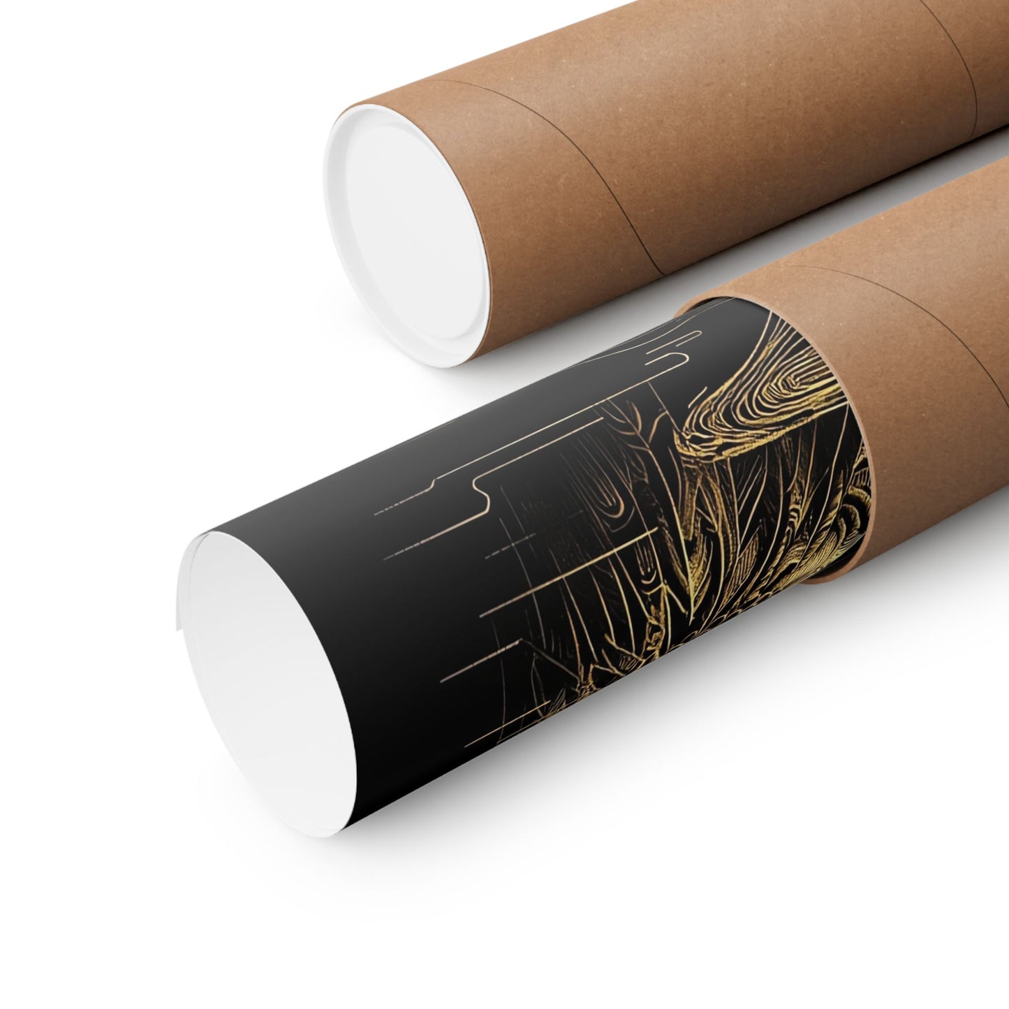 Golden Eagle and Sun-Matte Museum Grade Poster