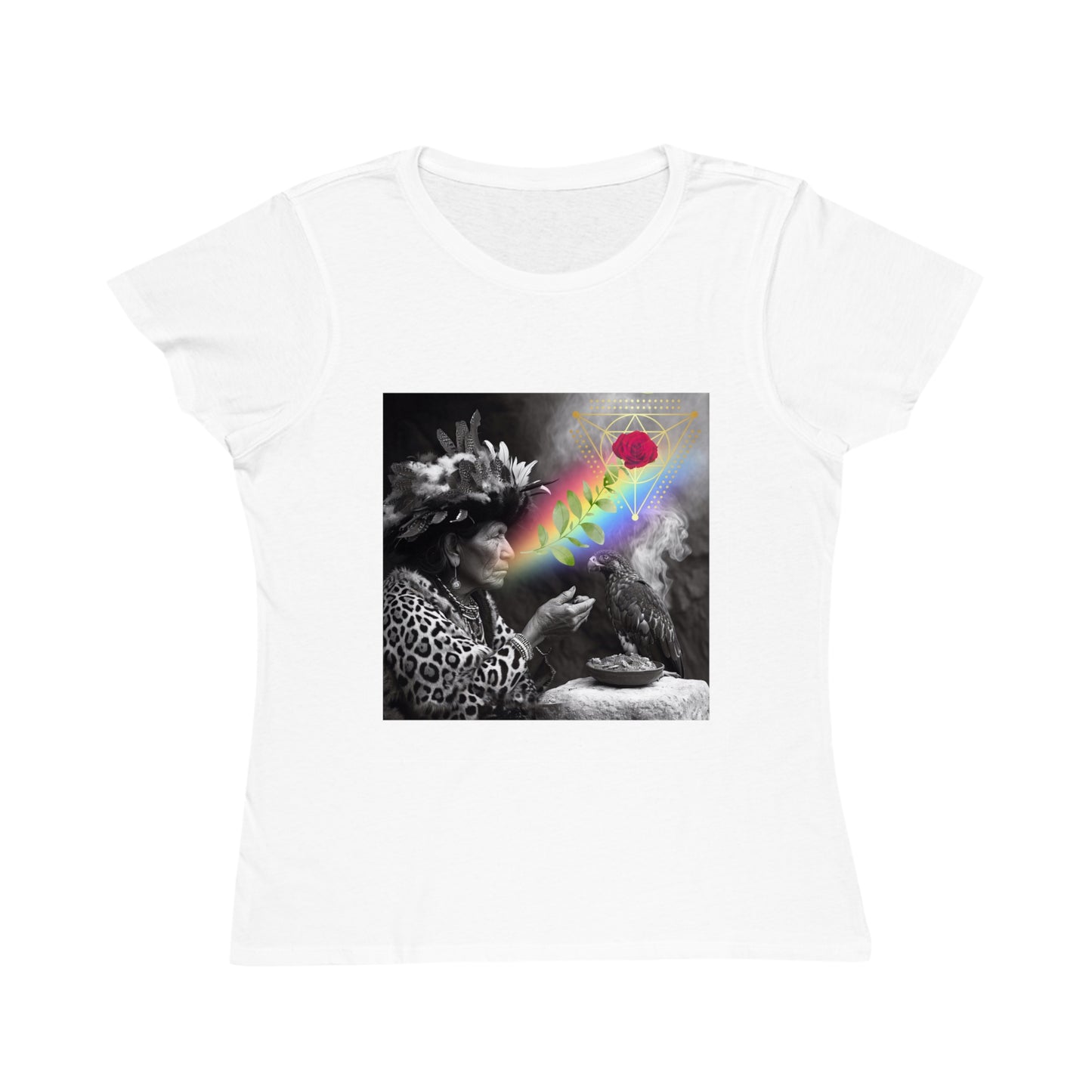 Vision of the Medicine Woman-Women's 100%organic cotton T-Shirt -