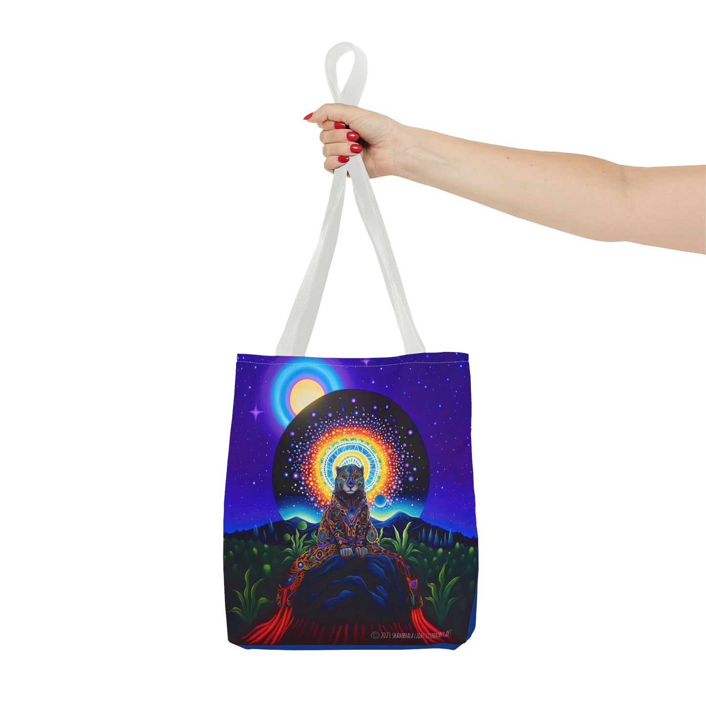 Cosmic Jaguar Tote Bag