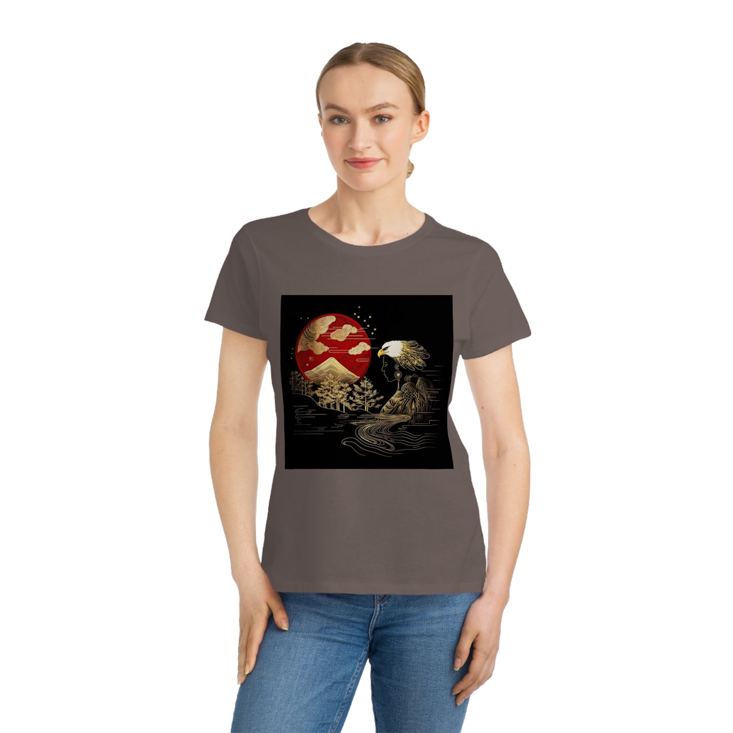 The Golden Eagle&Sun Women's 100% Organic Cotton T-Shirt