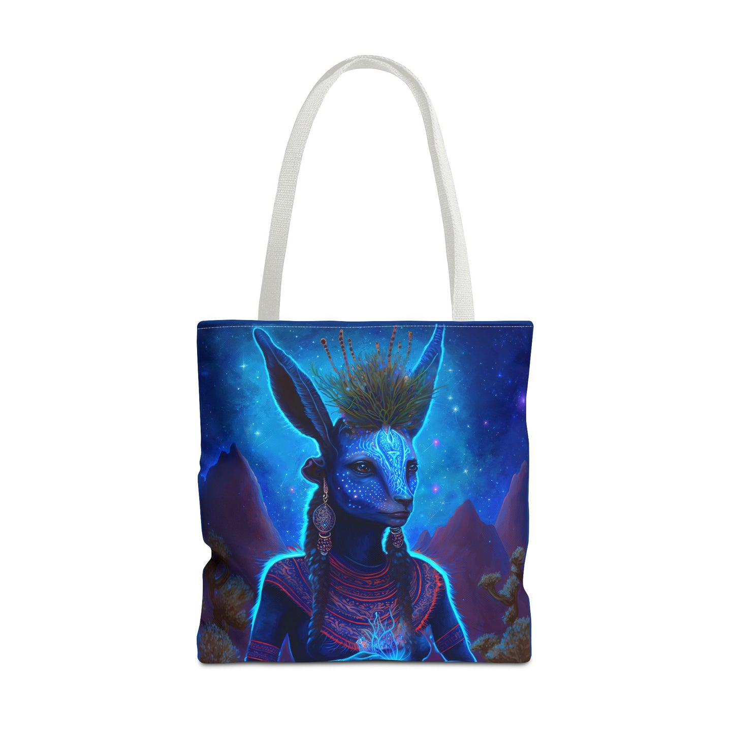 Sacred Blue Deer-Spirit Tote Bag