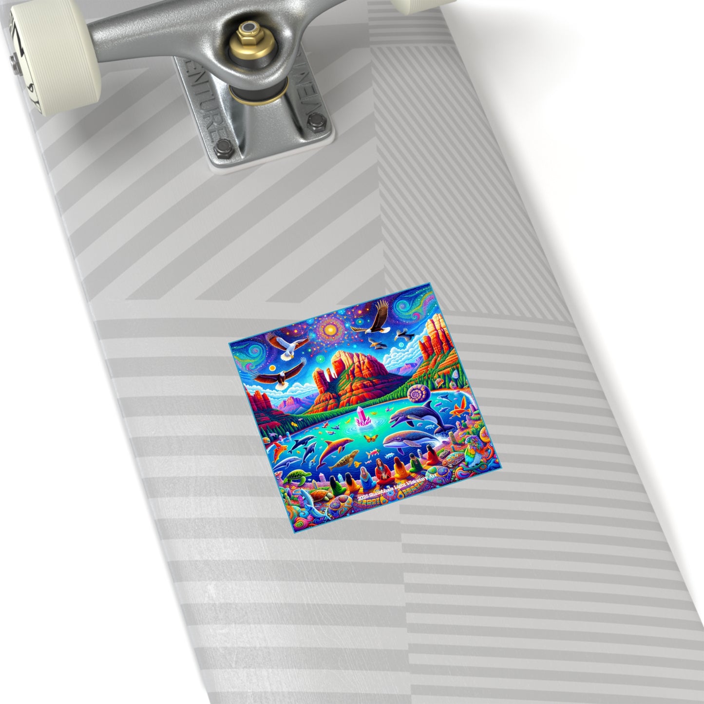 Dream Awake-Square Stickers ( Indoor & Outdoor)
