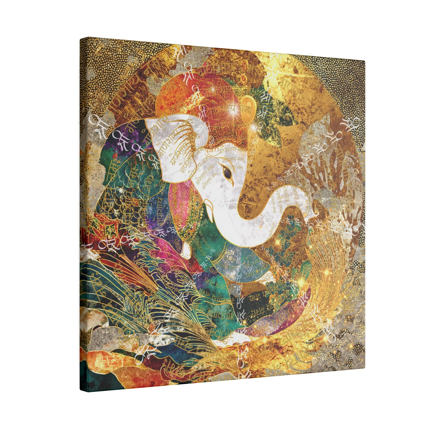 Blessing of Ganesha-Matte Premium Canvas Art