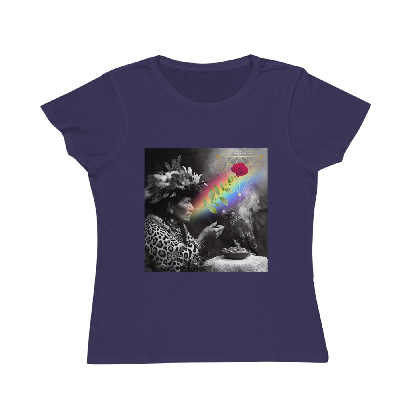 Vision of the Medicine Woman-Women's 100%organic cotton T-Shirt -