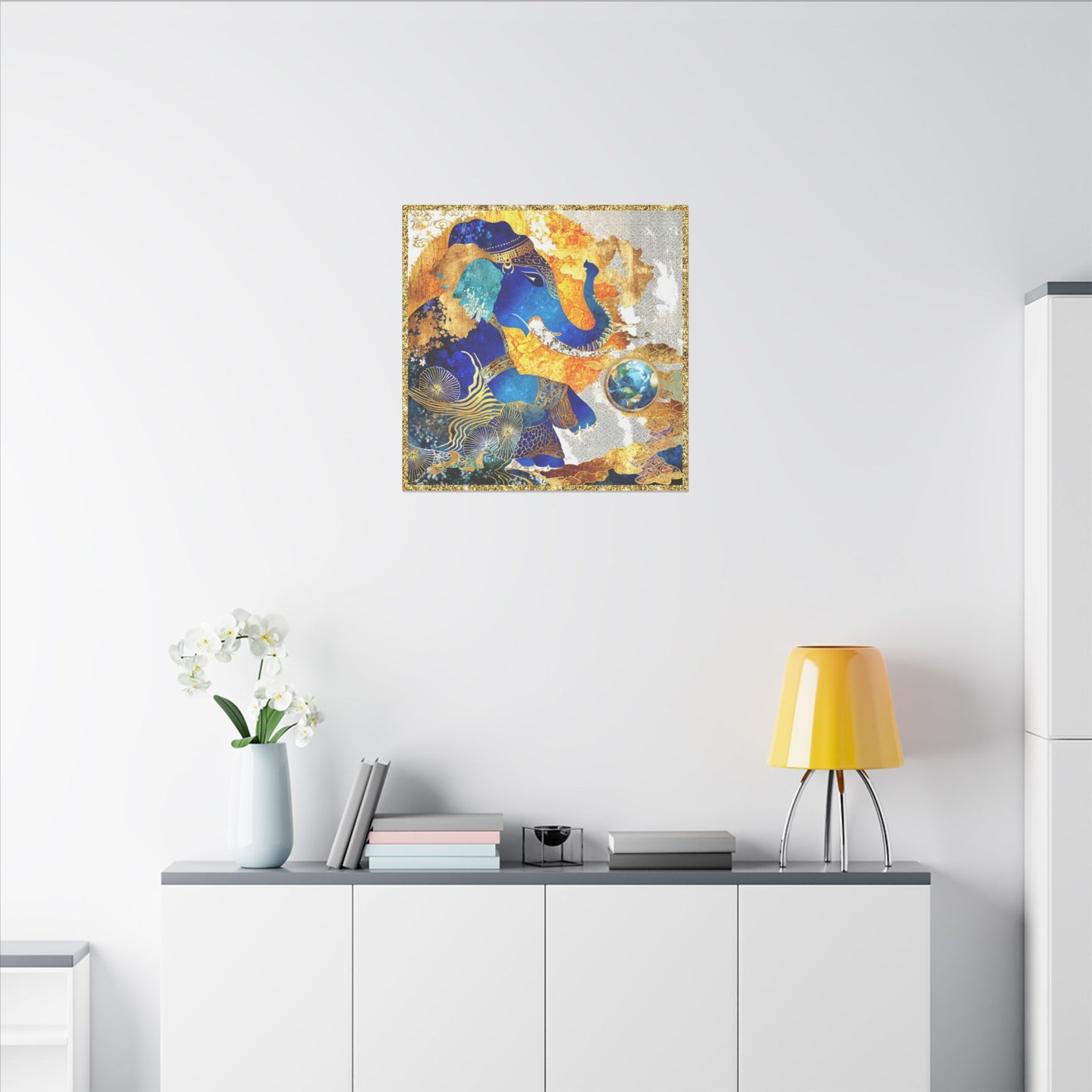 Blessing of Ganesha-Matte Canvas Art