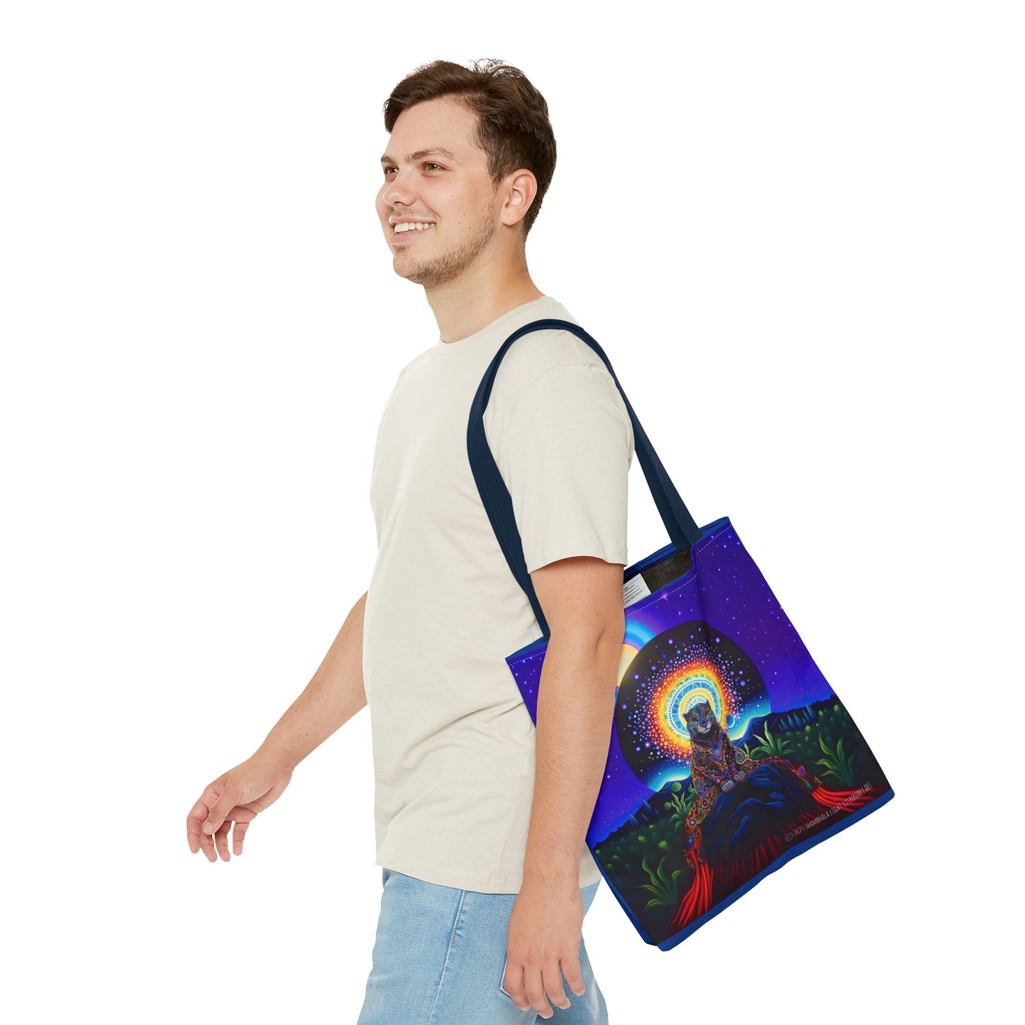 Cosmic Jaguar Tote Bag