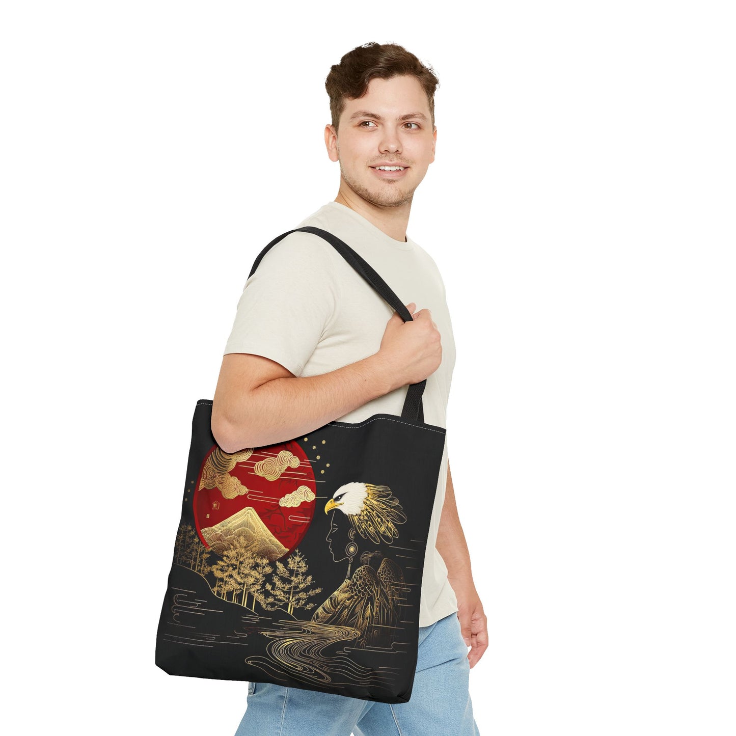 The Golden Eagle&Sun-Spirit Tote Bag