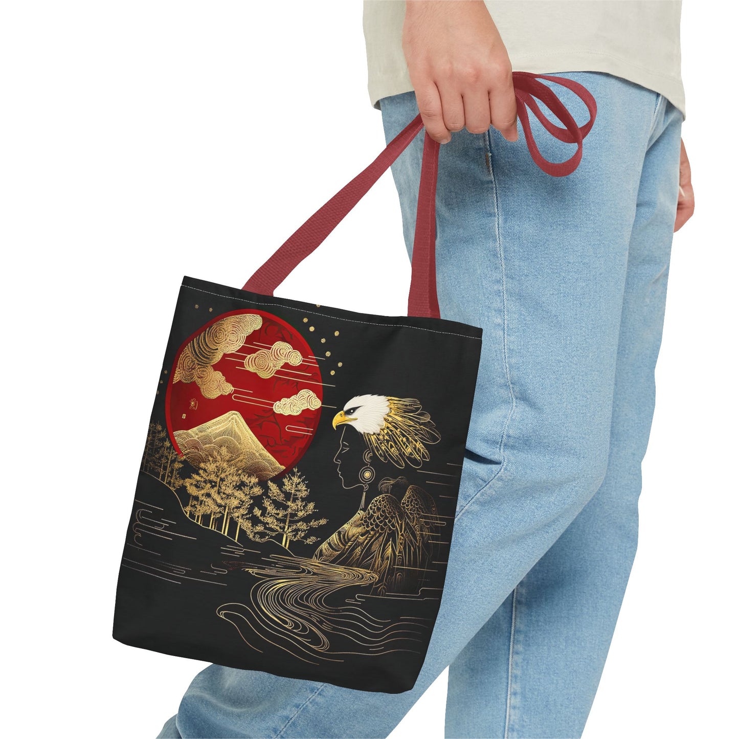The Golden Eagle&Sun-Spirit Tote Bag