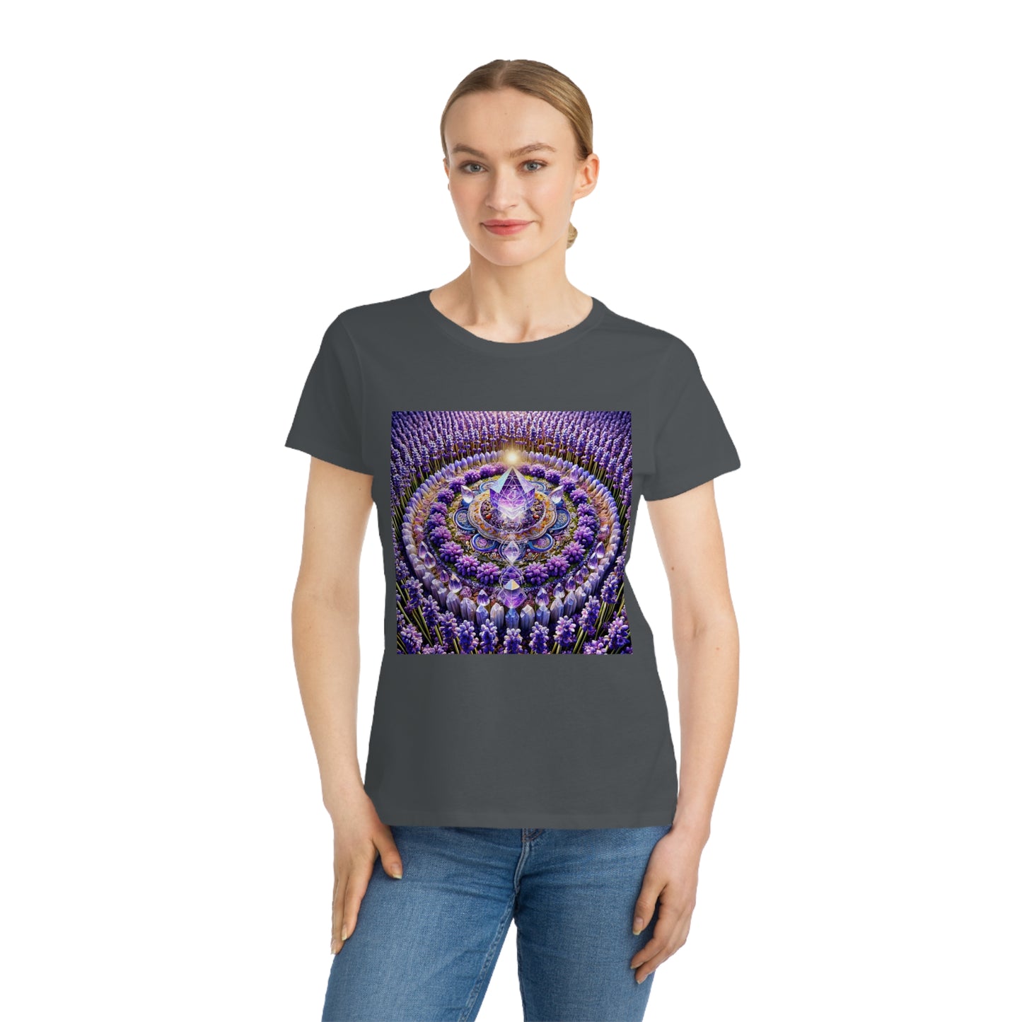 Violet Flame Mandala -Organic Cotton Women's T-Shirt