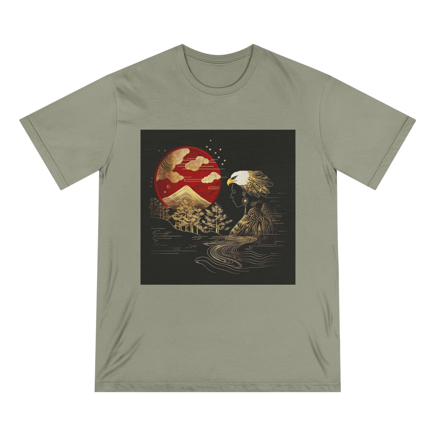 The Golden Eagle& Sun-Unisex 100% Organic Cotton T-Shirt