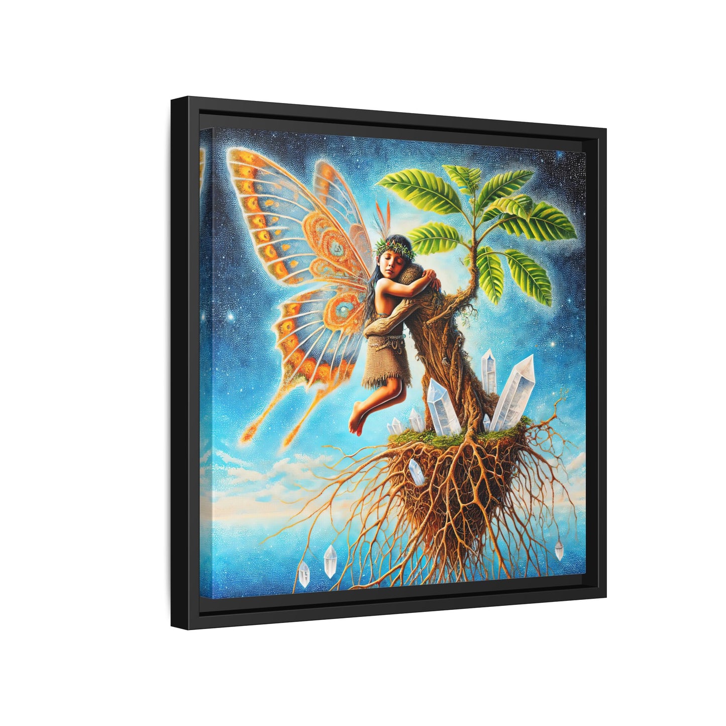 Child of The Earth-Framed Canvas Art