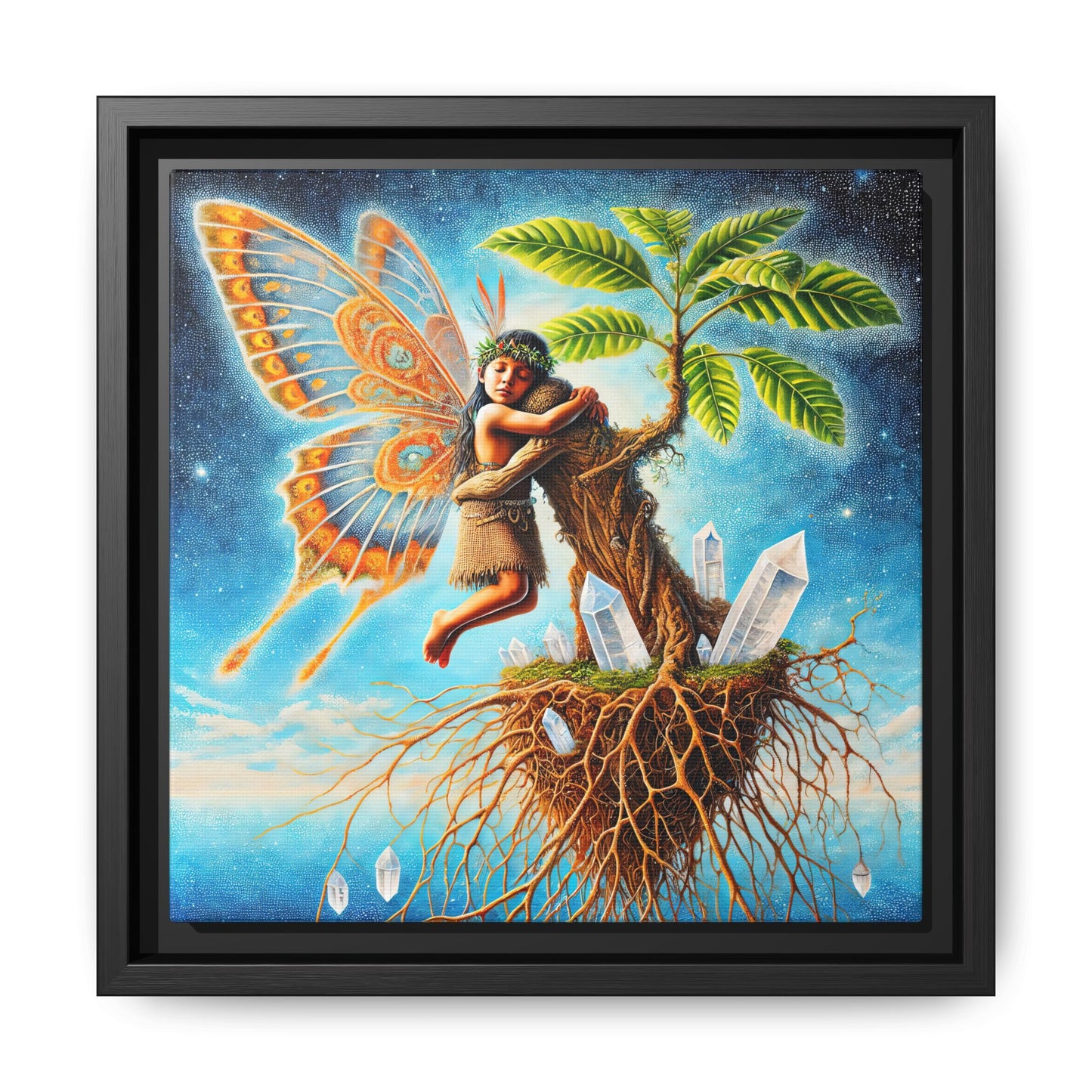 Child of The Earth-Framed Canvas Art