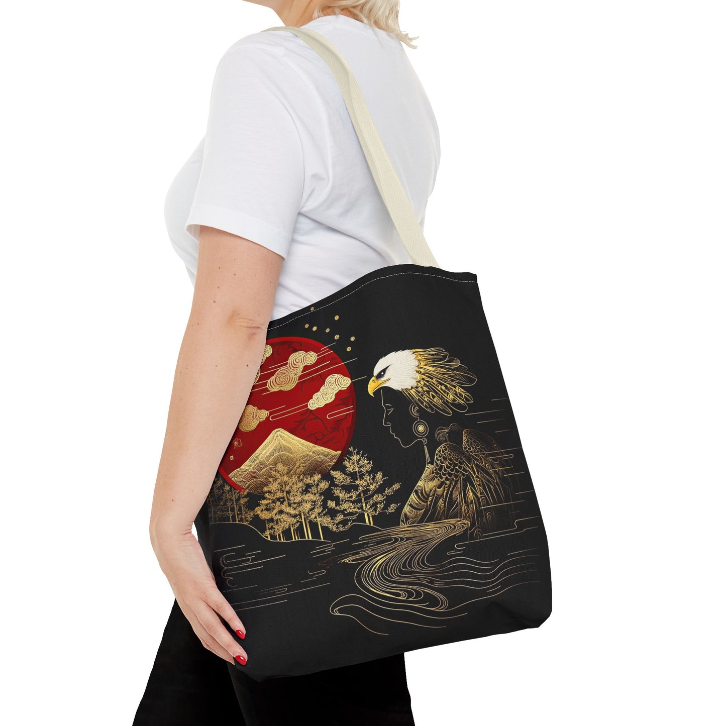 The Golden Eagle&Sun-Spirit Tote Bag