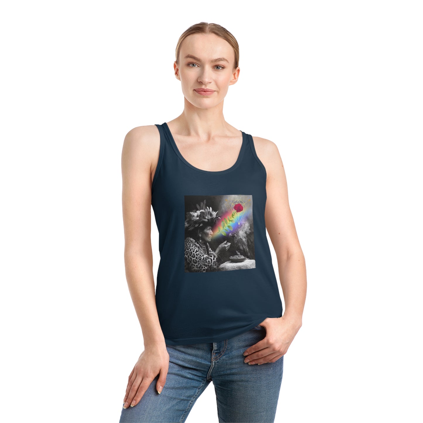 Vision of Medicine Woman-Organic Cotton Women's Tank Top