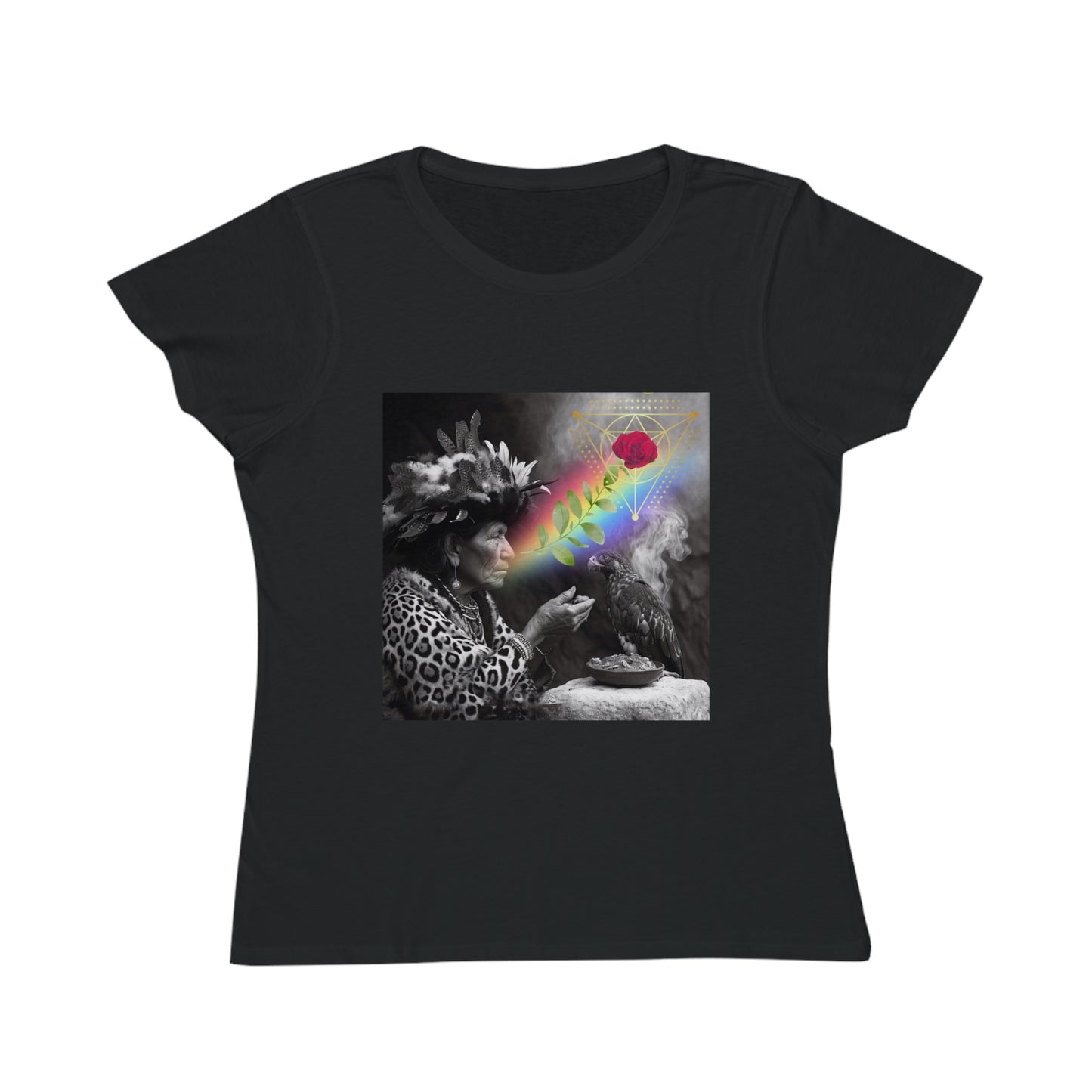 Vision of the Medicine Woman-Women's 100%organic cotton T-Shirt -