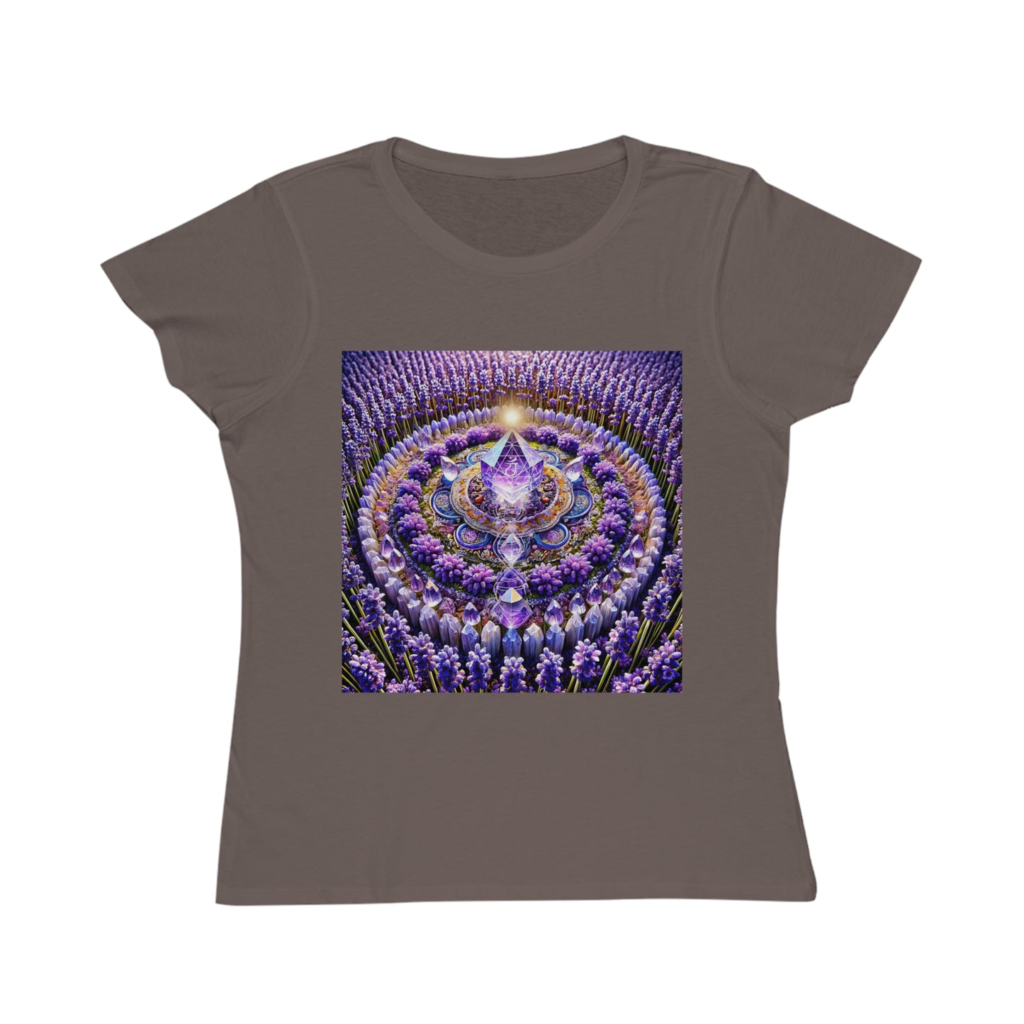 Violet Flame Mandala -Organic Cotton Women's T-Shirt