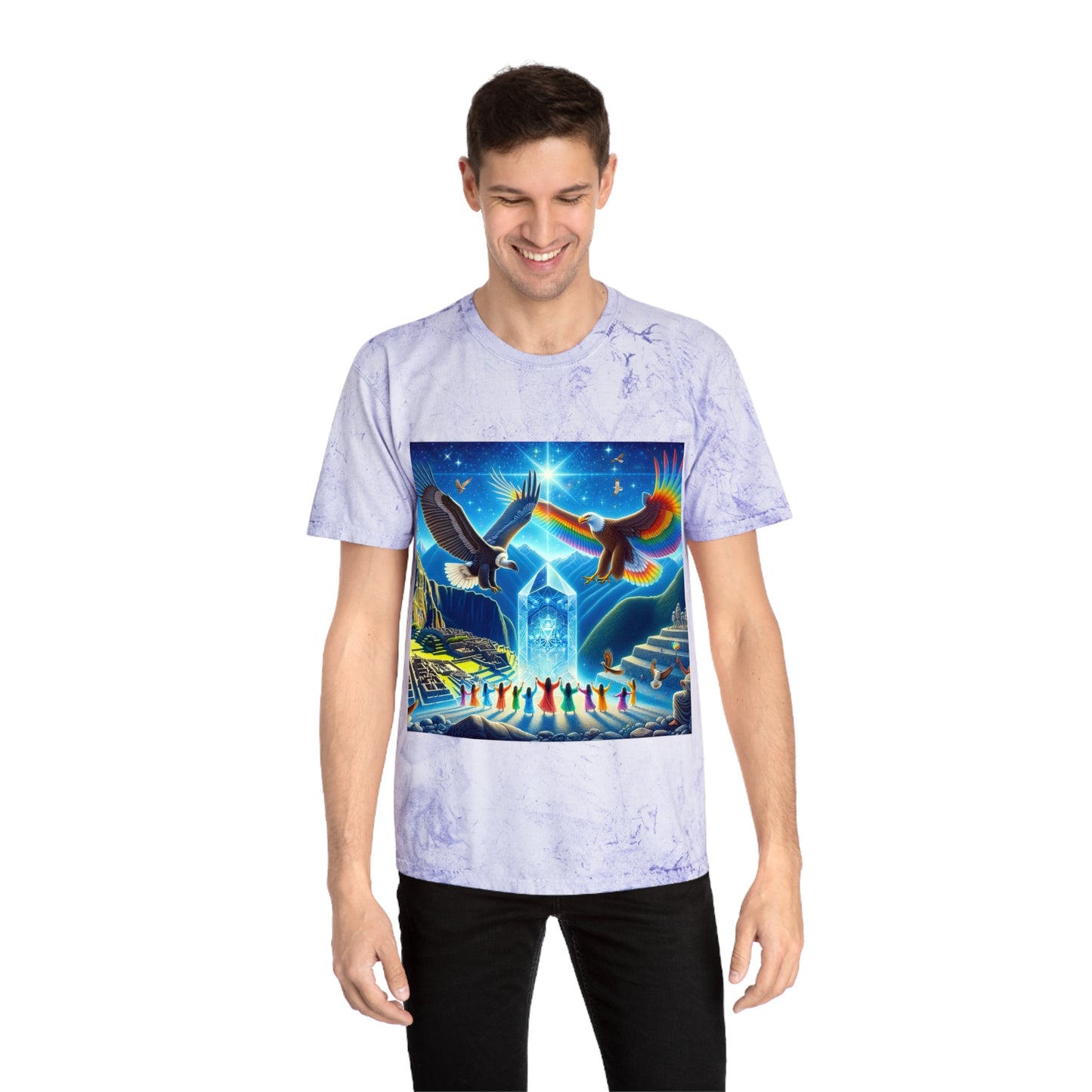 Prophecy of Eagle and Condor-Unisex Color Blast T-Shirt