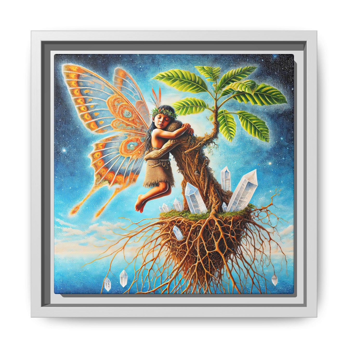 Child of The Earth-Framed Canvas Art