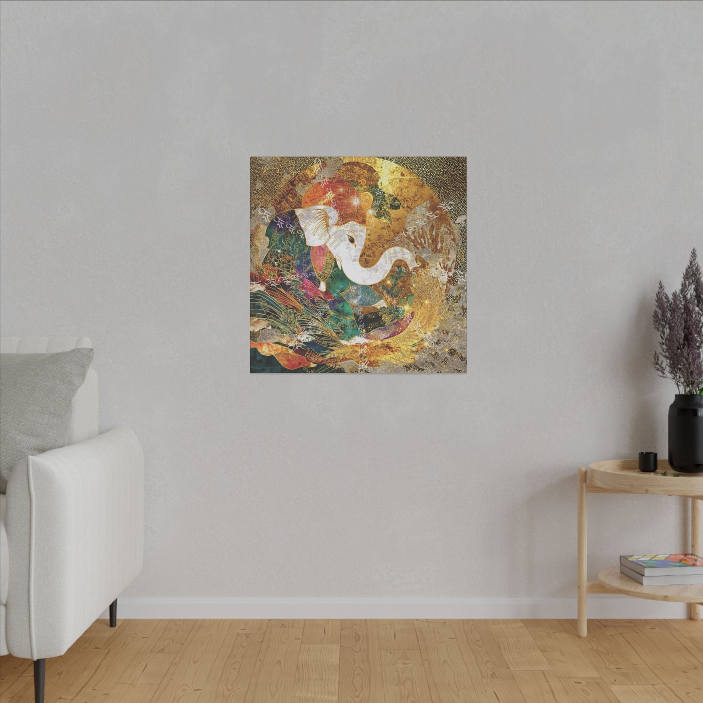 Blessing of Ganesha-Matte Premium Canvas Art