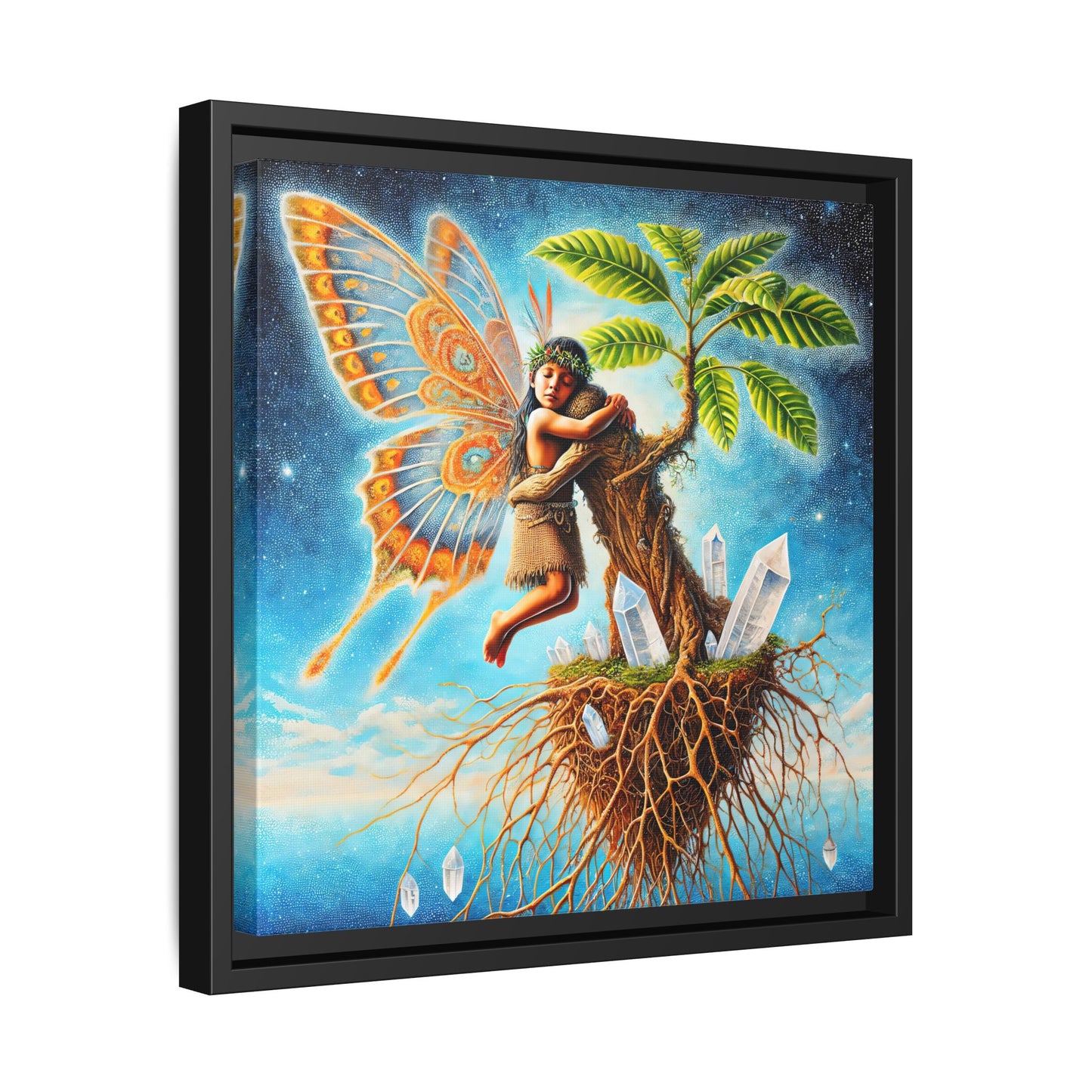 Child of The Earth-Framed Canvas Art