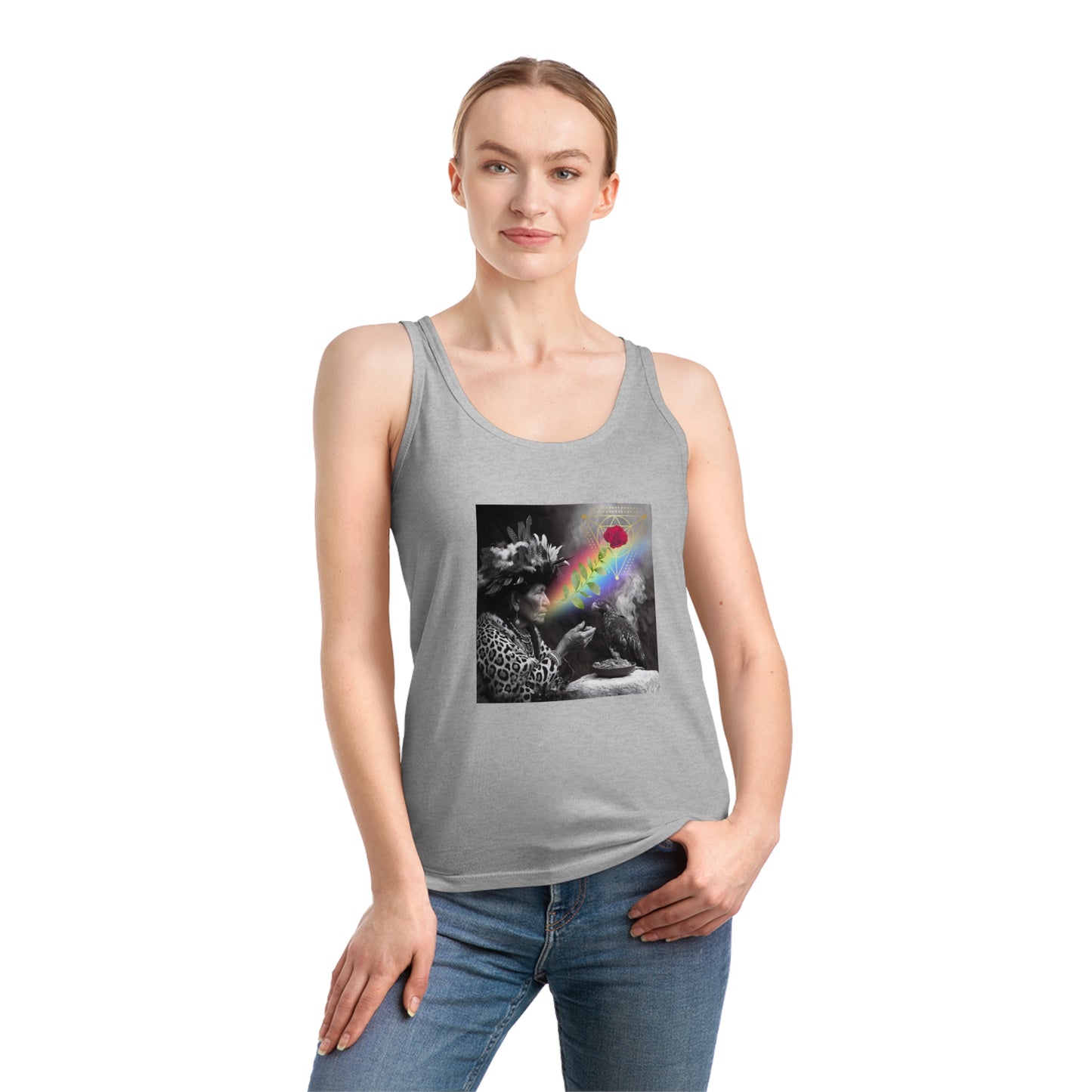 Vision of Medicine Woman-Organic Cotton Women's Tank Top