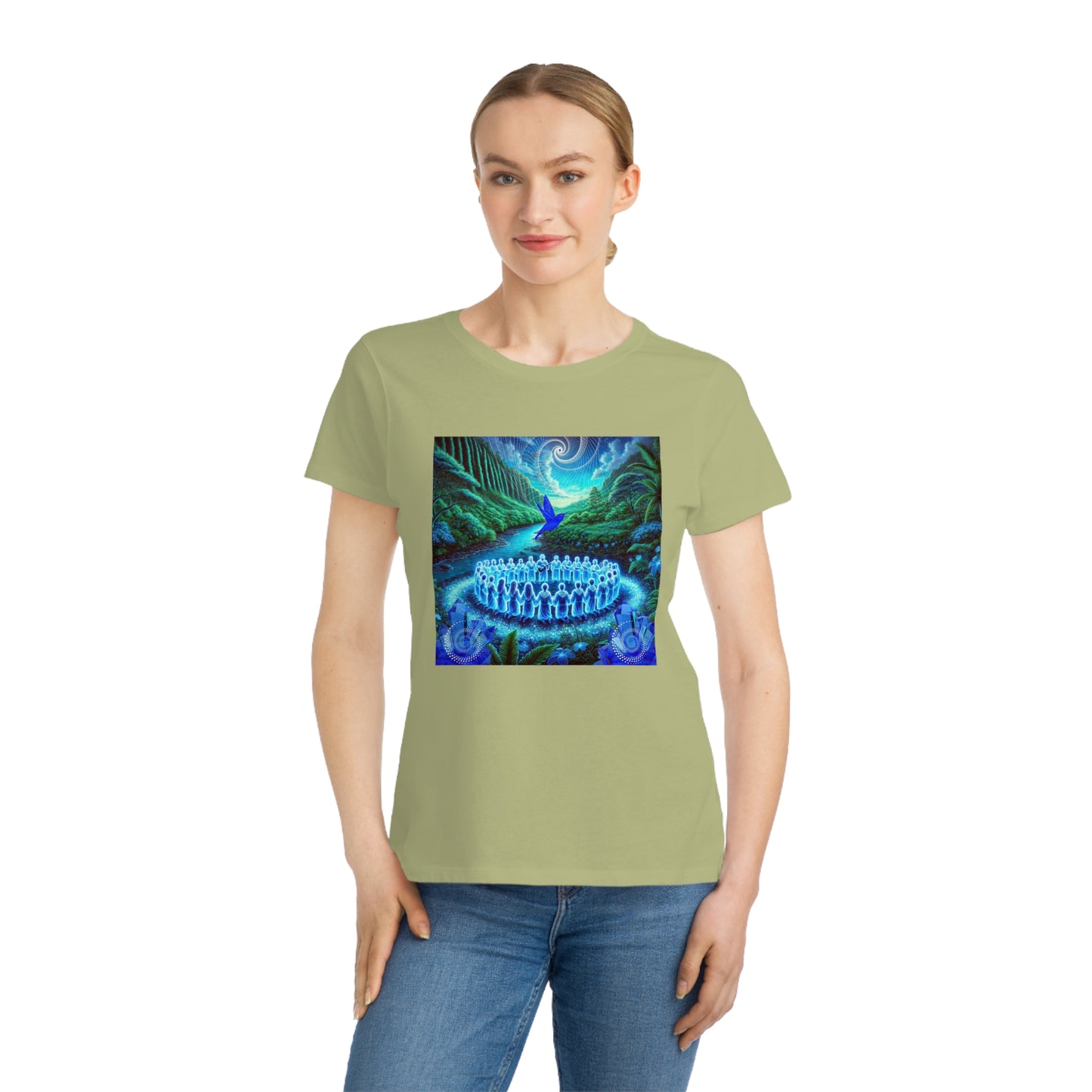 The Song of the Blue Hummingbird-100%Organic Women's T-Shirt