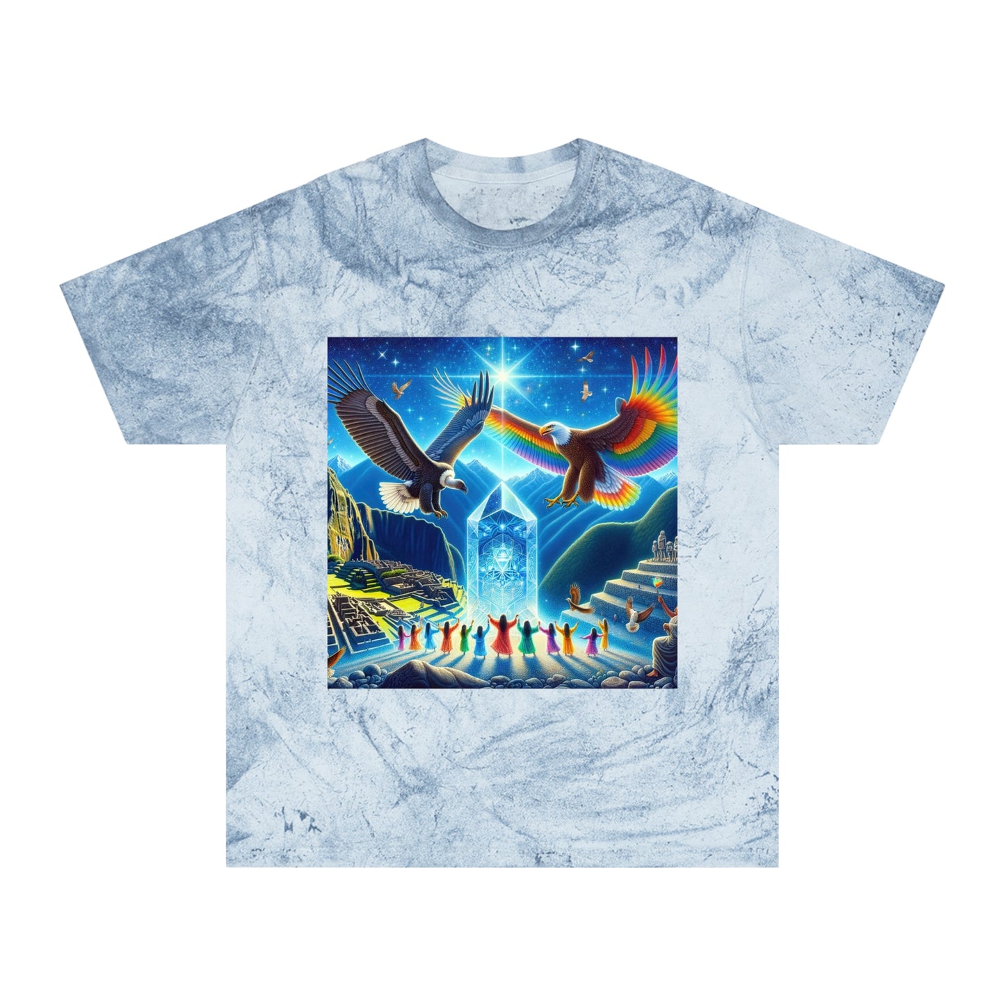Prophecy of Eagle and Condor-Unisex Color Blast T-Shirt