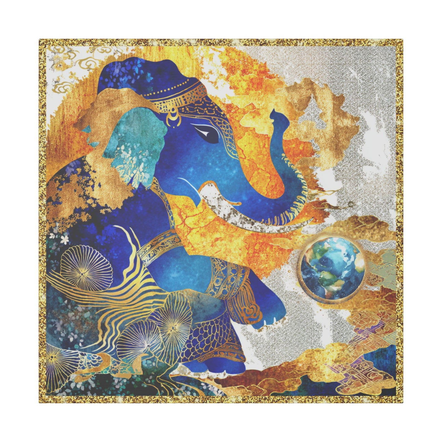 Blessing of Ganesha-Matte Canvas Art