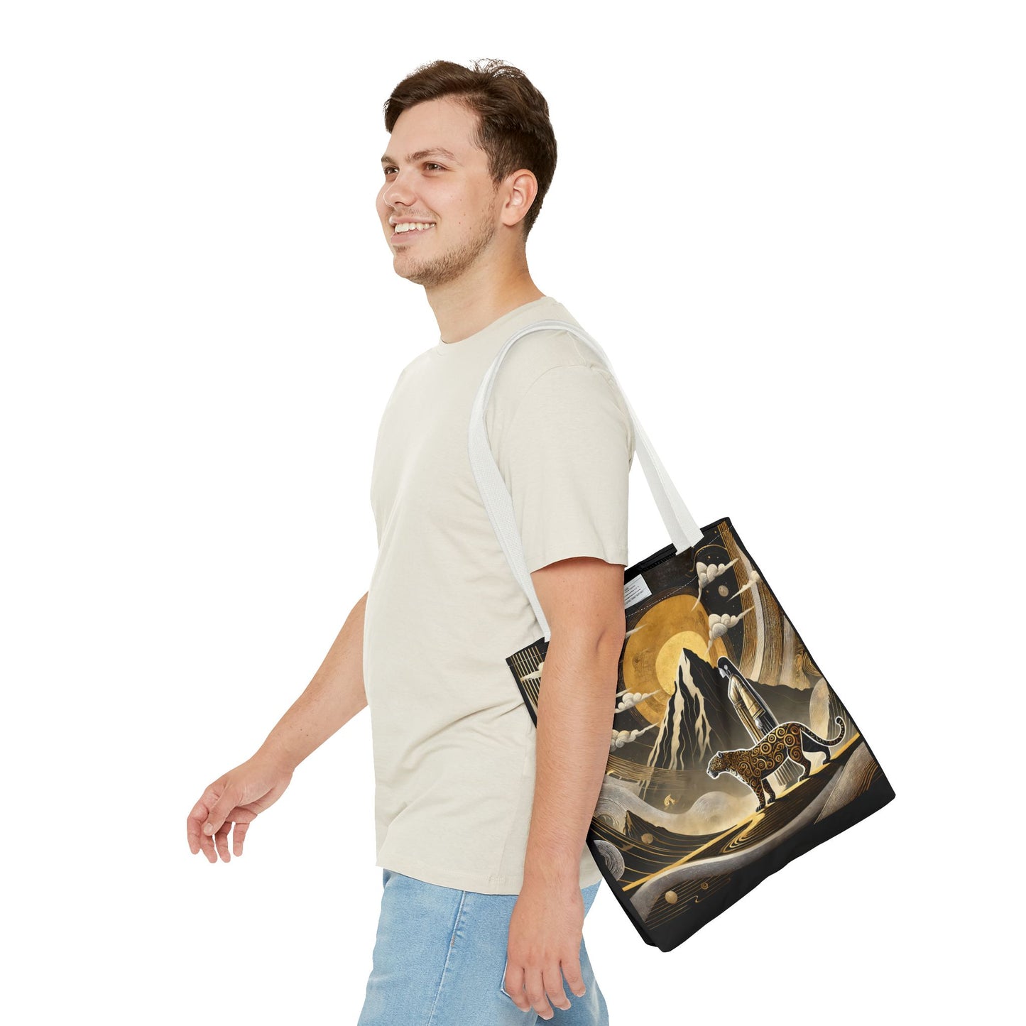 Golden Dream & Jaguar's Path Spirit Tote Bag