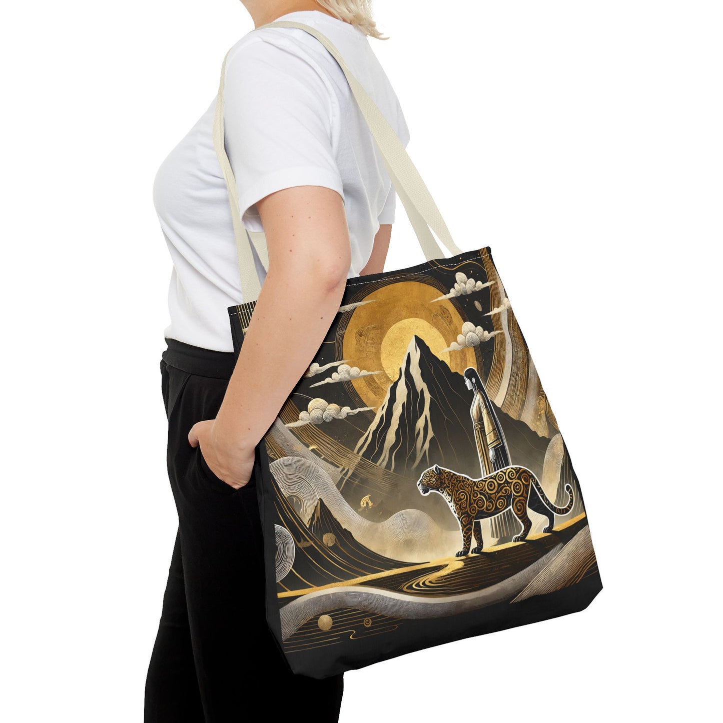 Golden Dream & Jaguar's Path Spirit Tote Bag