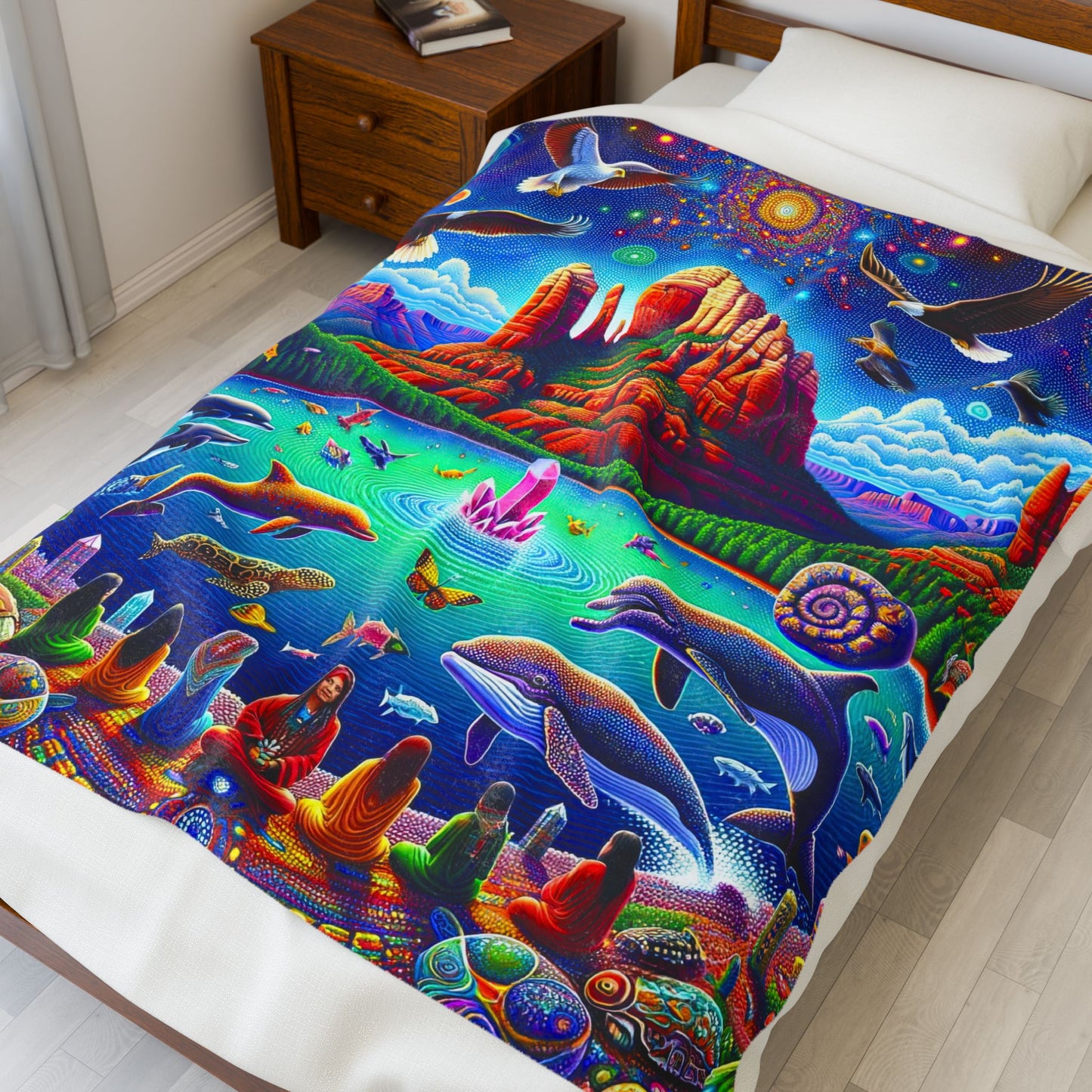 Dream Awake-Velveteen Plush Blanket