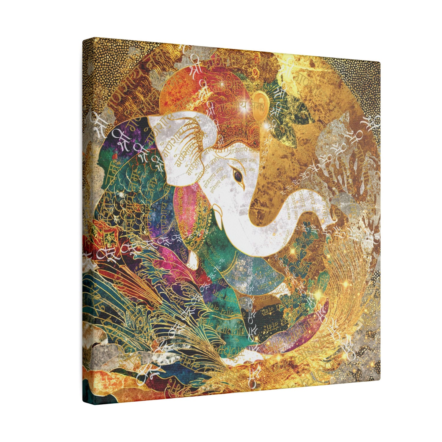 Blessing of Ganesha-Matte Premium Canvas Art