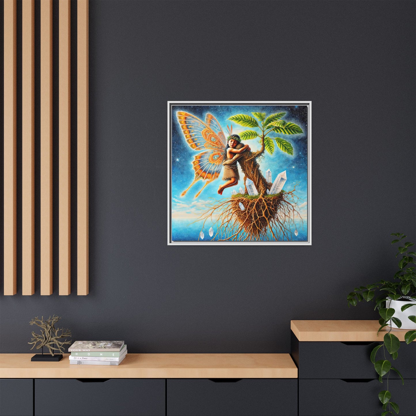 Child of The Earth-Framed Canvas Art