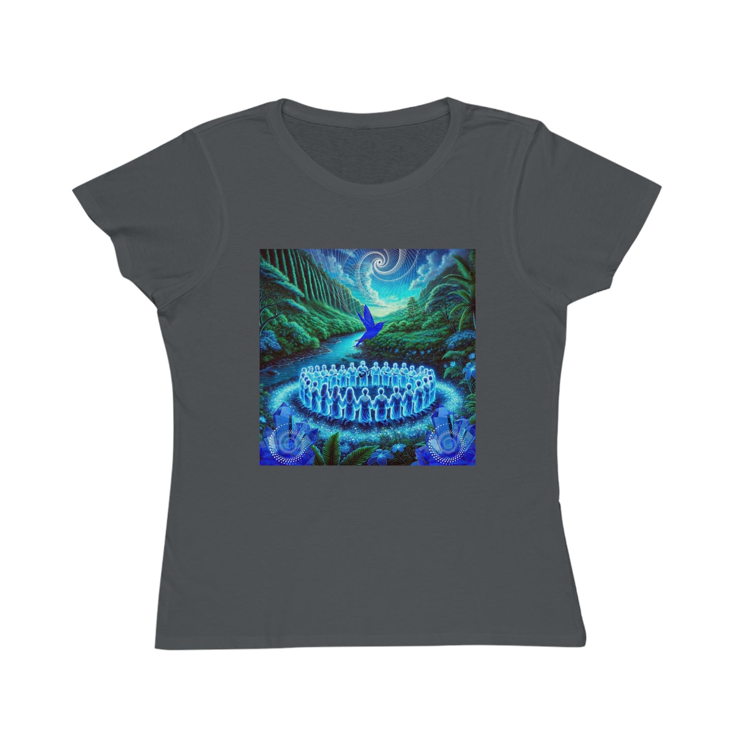 The Song of the Blue Hummingbird-100%Organic Women's T-Shirt