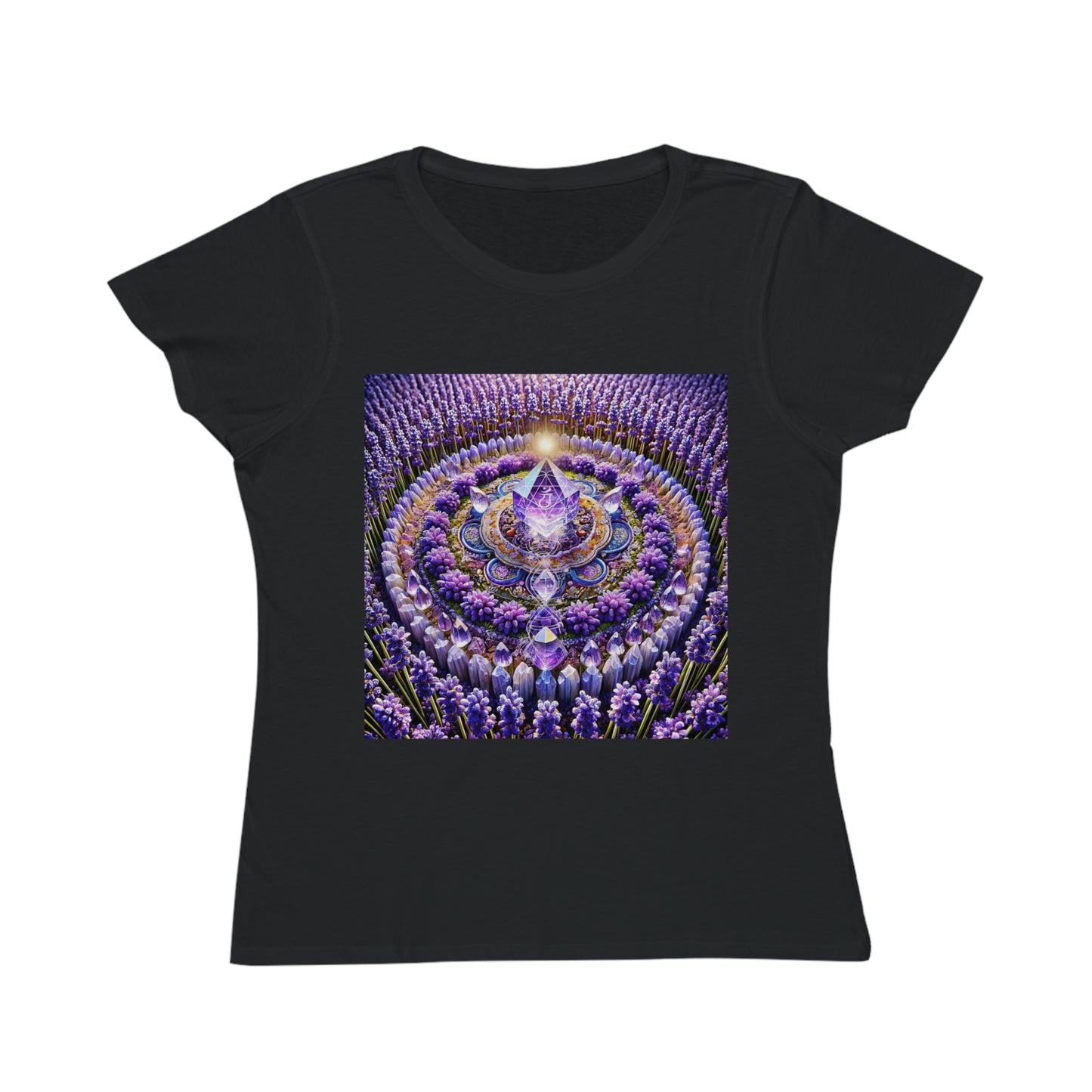 Violet Flame Mandala -Organic Cotton Women's T-Shirt