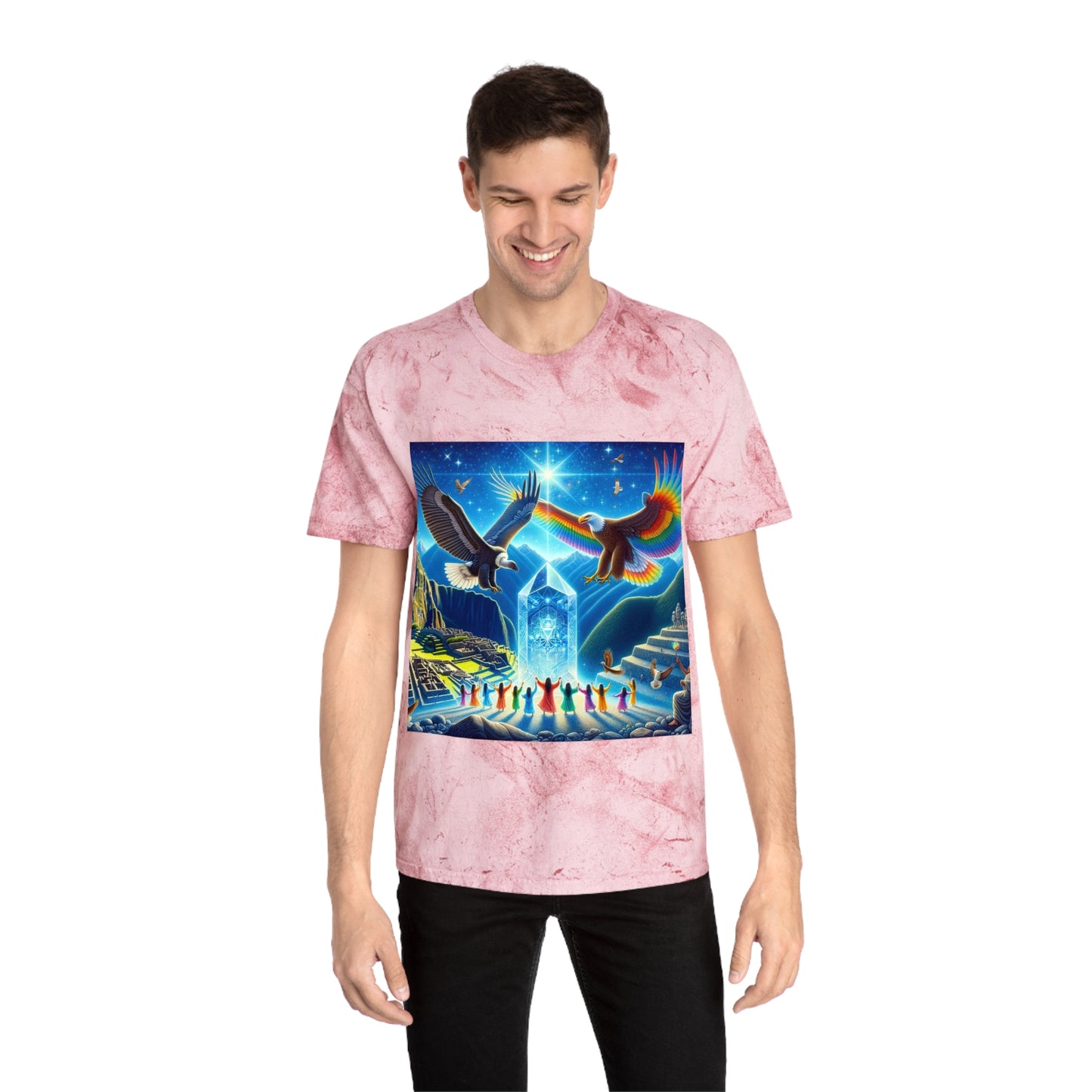 Prophecy of Eagle and Condor-Unisex Color Blast T-Shirt