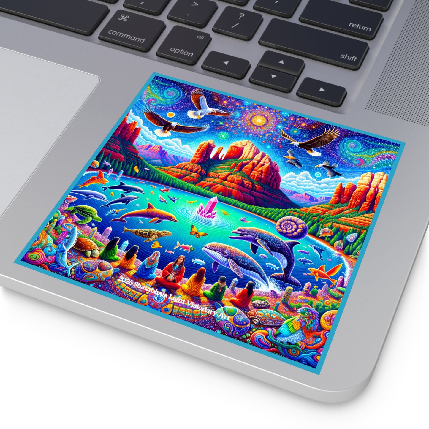 Dream Awake-Square Stickers ( Indoor & Outdoor)