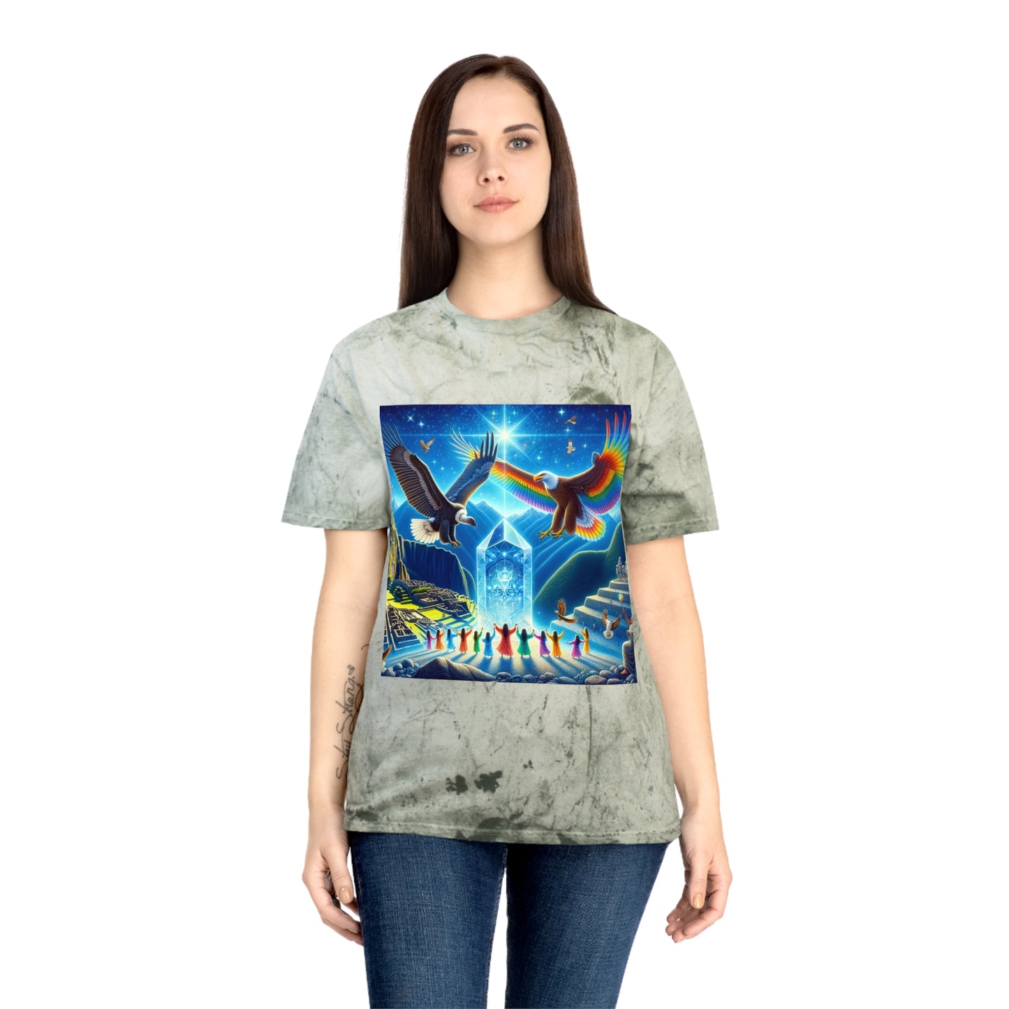 Prophecy of Eagle and Condor-Unisex Color Blast T-Shirt