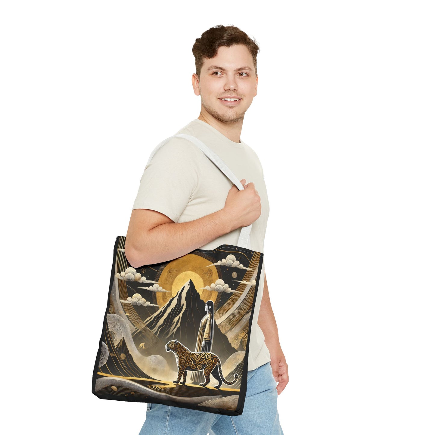 Golden Dream & Jaguar's Path Spirit Tote Bag