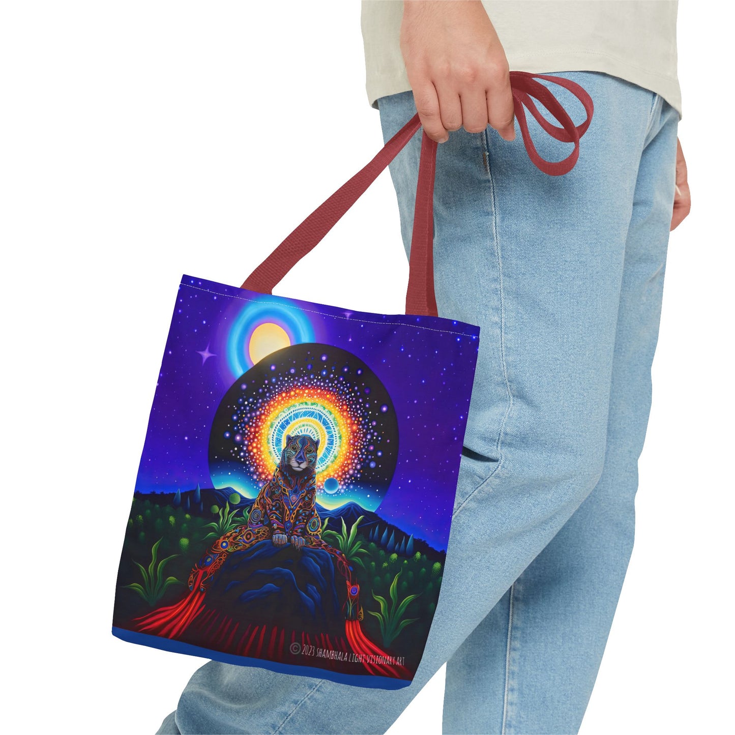 Cosmic Jaguar Tote Bag