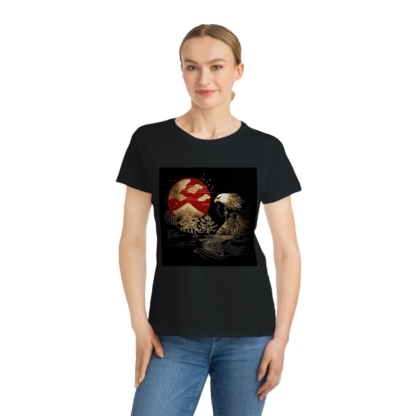 The Golden Eagle&Sun Women's 100% Organic Cotton T-Shirt