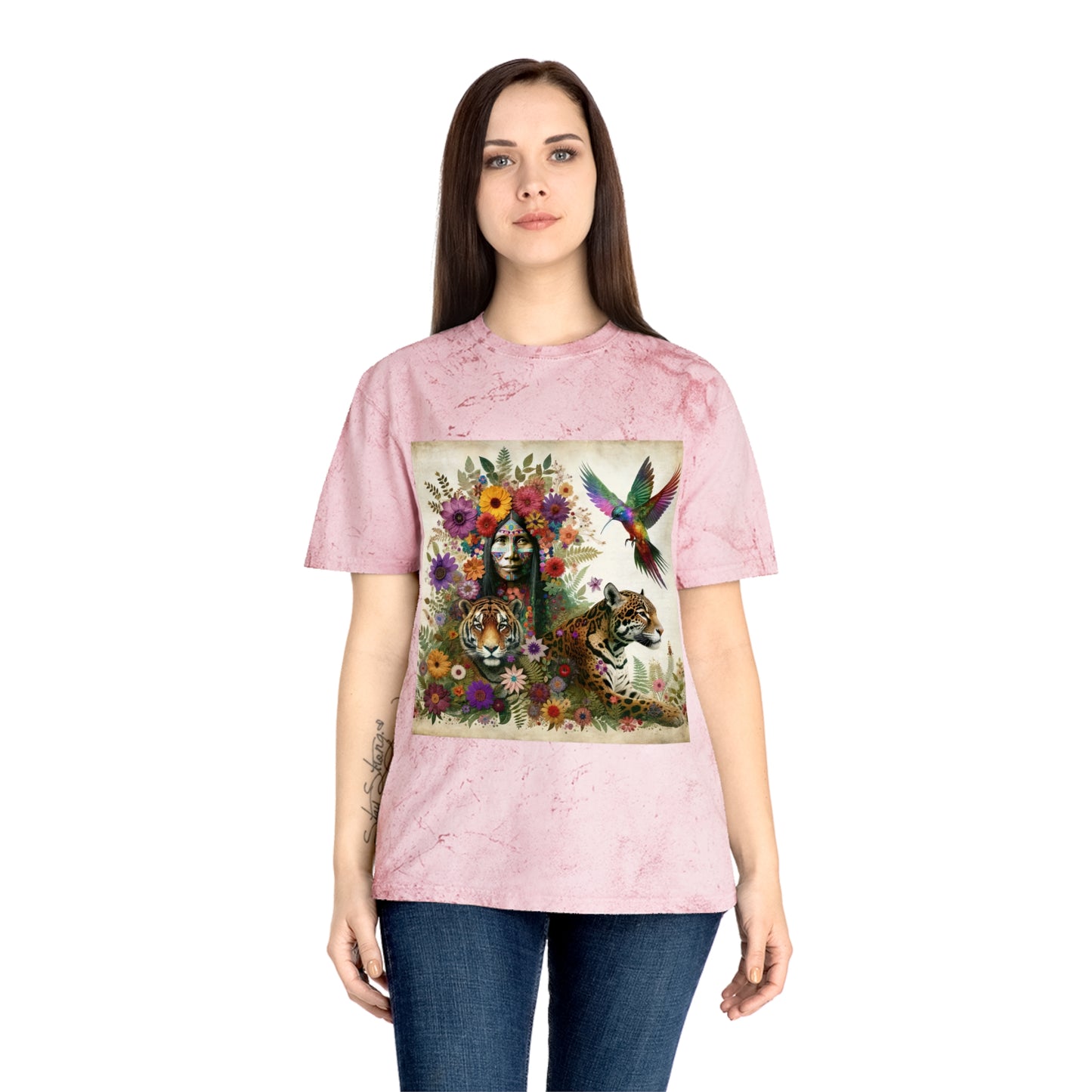 Whisper of the Medicine Woman-Unisex Color Blast T-Shirt