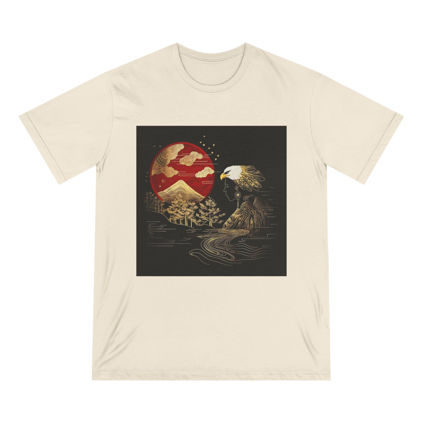 The Golden Eagle& Sun-Unisex 100% Organic Cotton T-Shirt