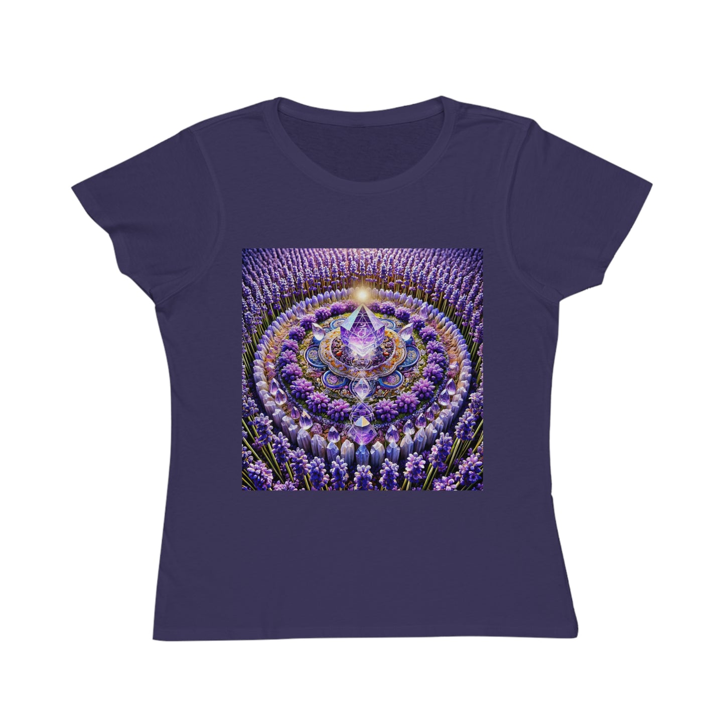 Violet Flame Mandala -Organic Cotton Women's T-Shirt