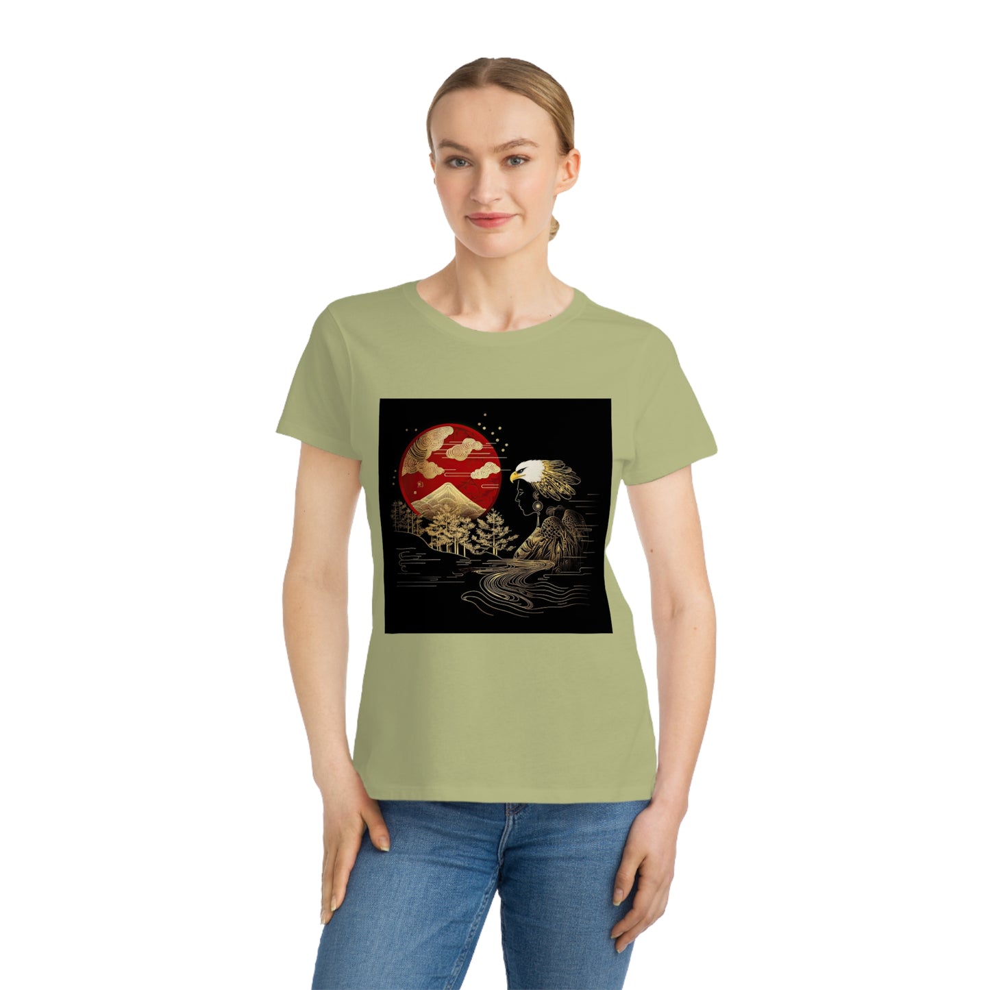 The Golden Eagle&Sun Women's 100% Organic Cotton T-Shirt