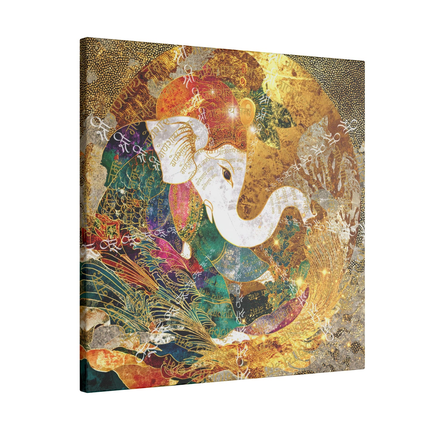 Blessing of Ganesha-Matte Premium Canvas Art