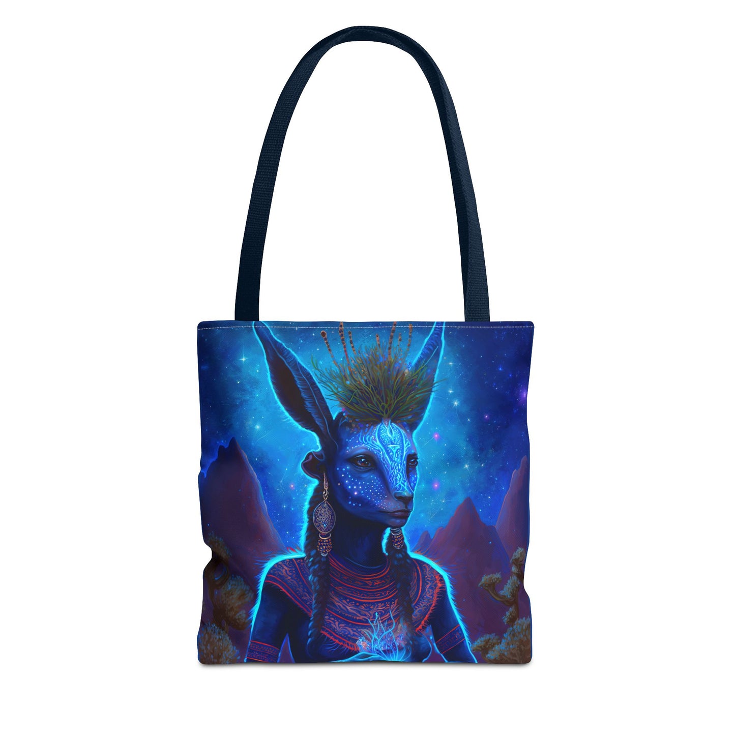 Sacred Blue Deer-Spirit Tote Bag
