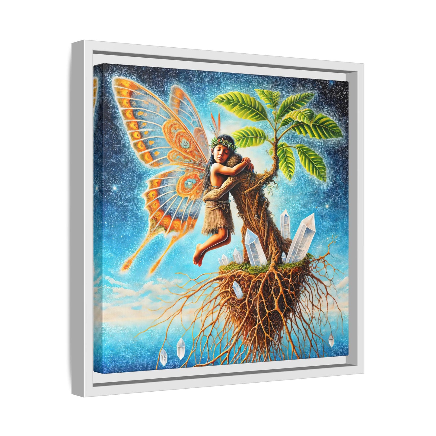 Child of The Earth-Framed Canvas Art