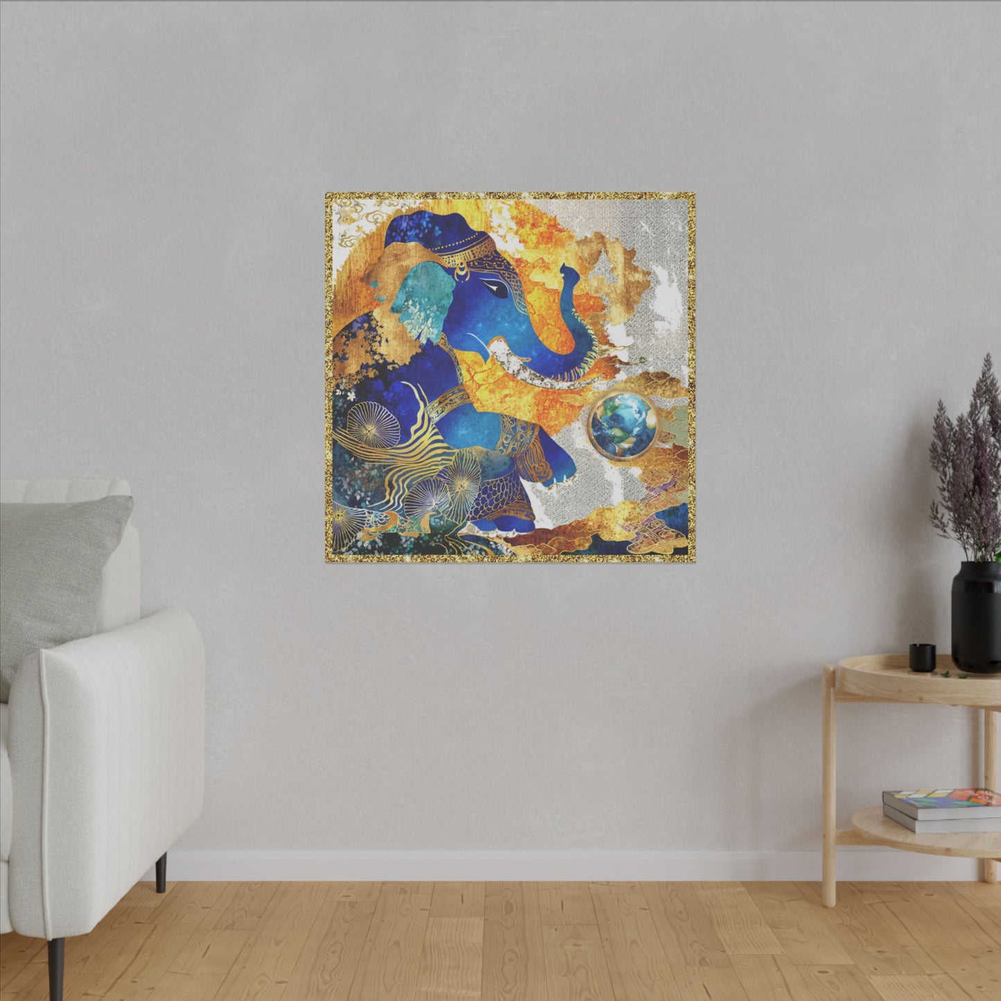 Blessing of Ganesha-Matte Canvas Art